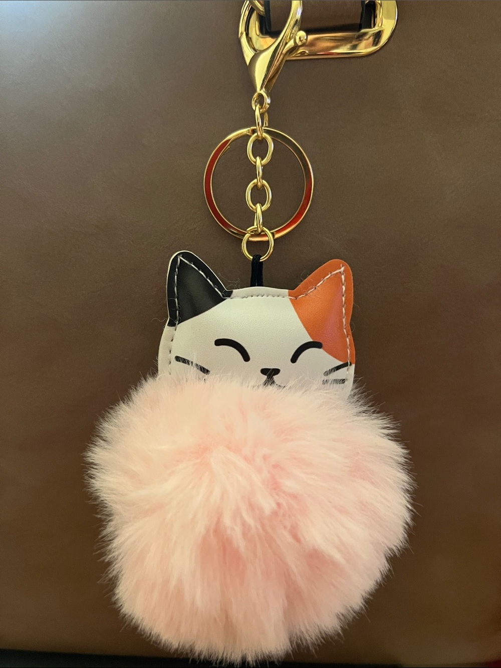 π₯Cute Cat Pom Pom Keychain - All Assorted Colors - Picture 12 of 12